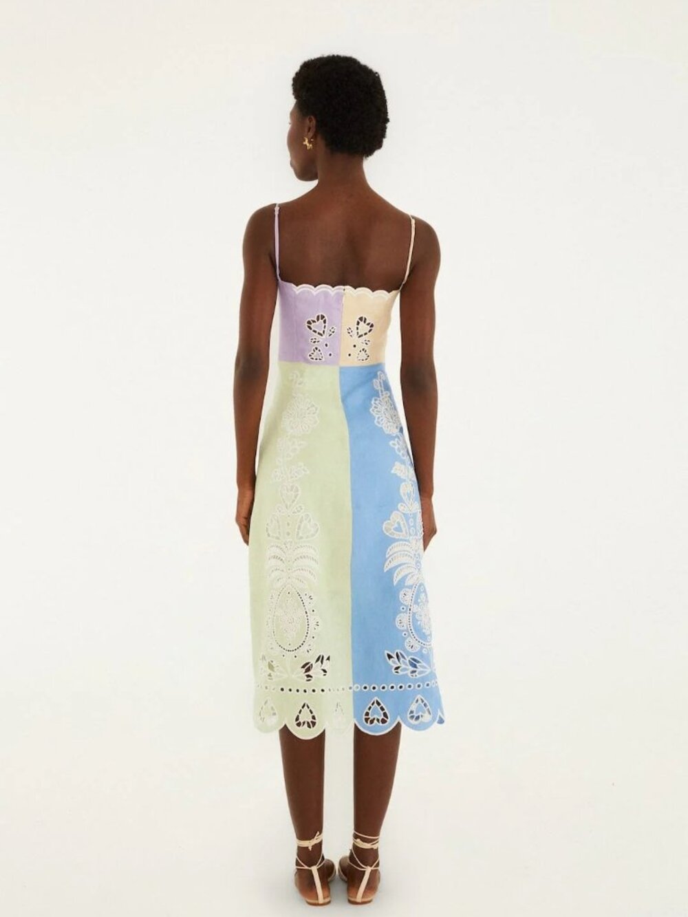 NWT Never Worn Farm Rio Multicolor Embroidered Linen Dress - Picture 2 of 6